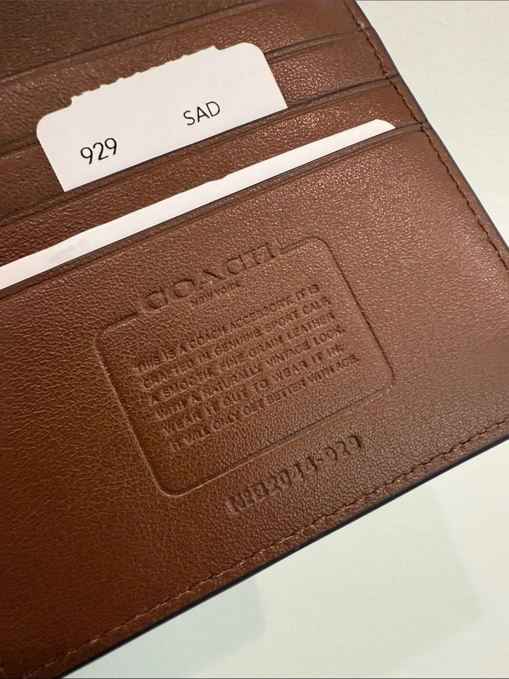 Coach Men’s Breast Pocket Wallet in Sport Calf Leather